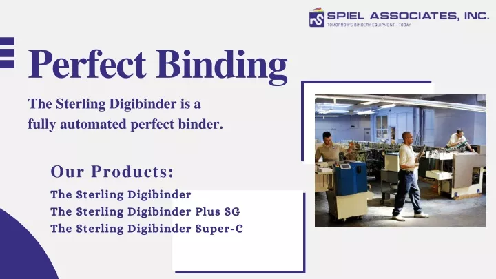 perfect binding the sterling digibinder