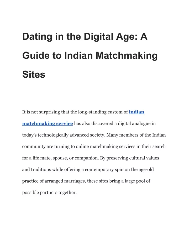 dating in the digital age a
