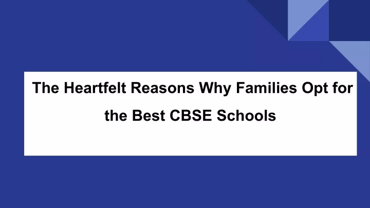the heartfelt reasons why families opt for