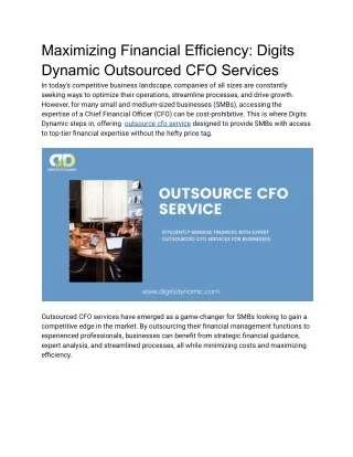outsource cfo service