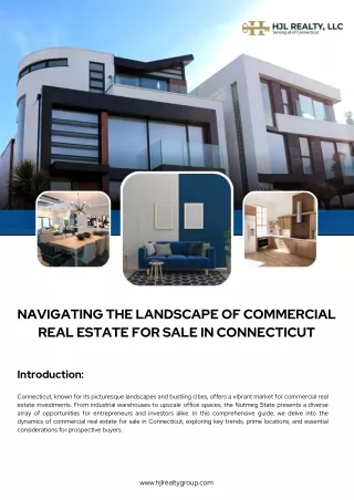 Navigating the Landscape of Commercial Real Estate for Sale in Connecticut