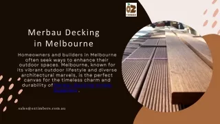 Melbourne Marvel: Merbau Decking Solutions for Outdoor Elegance