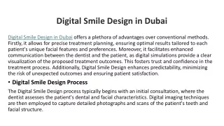 digital smile design in dubai