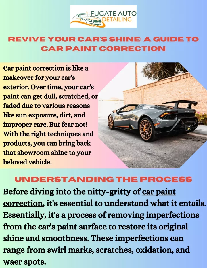 revive your car s shine a guide to car paint