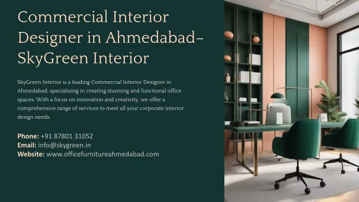 commercial interior designer in ahmedabad