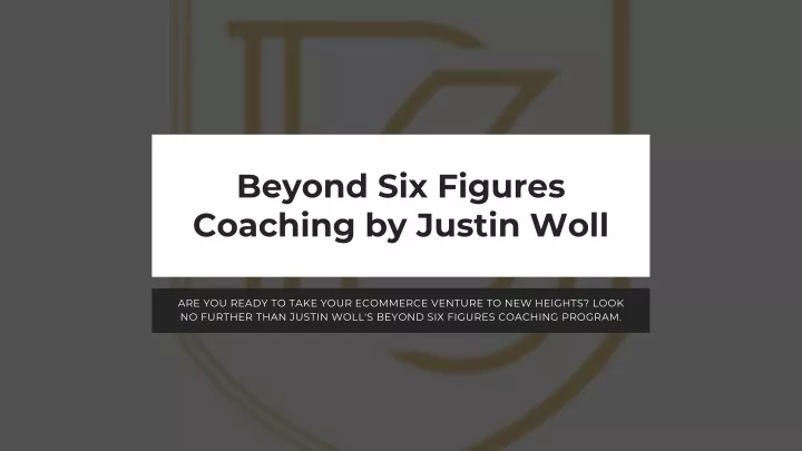 beyond six figures coaching by justin woll