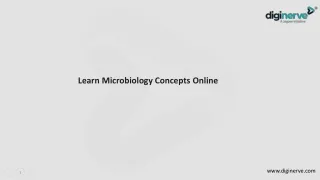 Learn Microbiology Concepts Online.