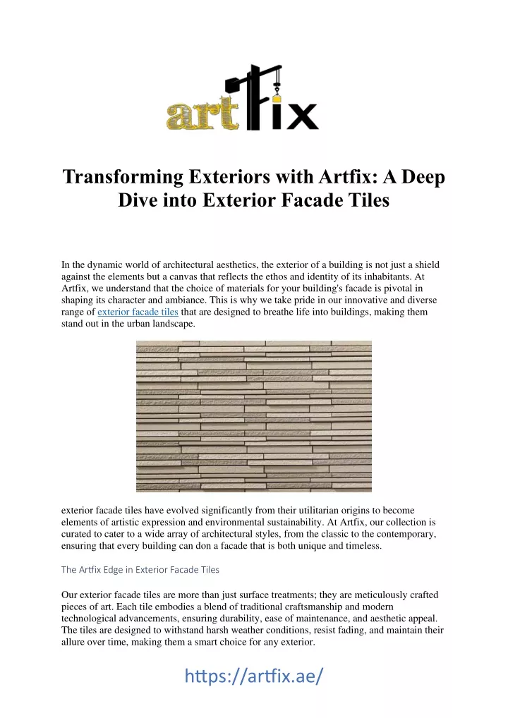 transforming exteriors with artfix a deep dive