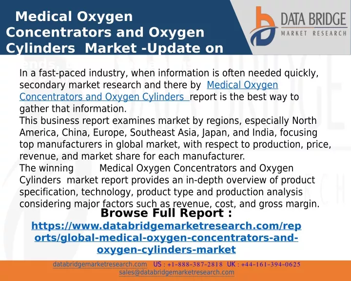 medical oxygen concentrators and oxygen cylinders
