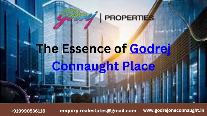 the essence of godrej connaught place