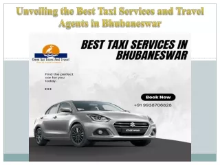 Unveiling the Best Taxi Services and Travel Agents in Bhubaneswar