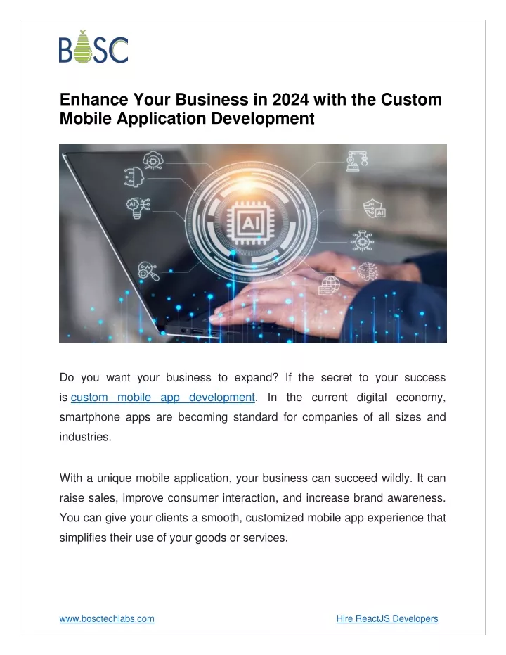 enhance your business in 2024 with the custom