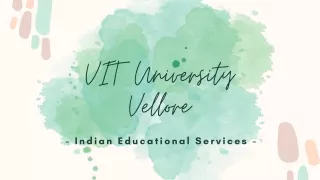 vit university vellore