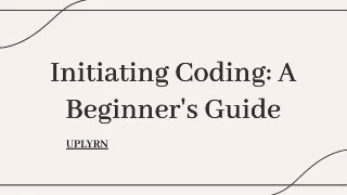 Coding a Beginners guide