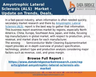 amyotrophic lateral sclerosis als market update