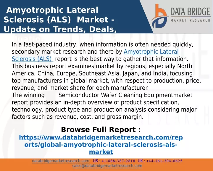 amyotrophic lateral sclerosis als market update