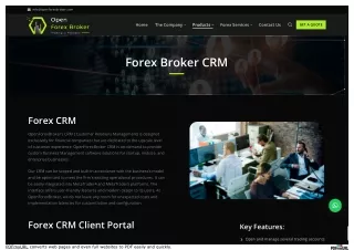 Forex Broker CRM