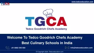 Best Culinary Schools in India-Tedcoeducation.com