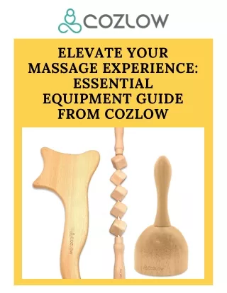 Elevate Your Practice: Premium Massage Therapy Equipment from Cozlow