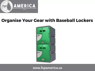 Organise Your Gear with Baseball Lockers
