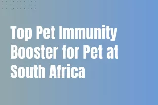 Top Pet Immunity Booster for Pet at South Africa