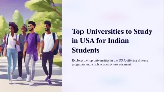 Top Universities to Study in USA for Indian Students