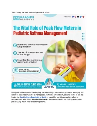 Title_ Finding the Best Asthma Specialist in Noida