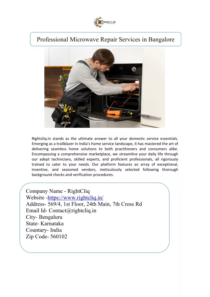 professional microwave repair services