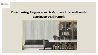 Laminate Wall Panels - Ventura International