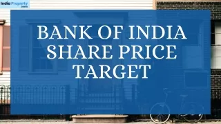 Bank of India Share Price Target  2025