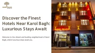 Best Hotels Near Karol Bagh Luxury Awaits