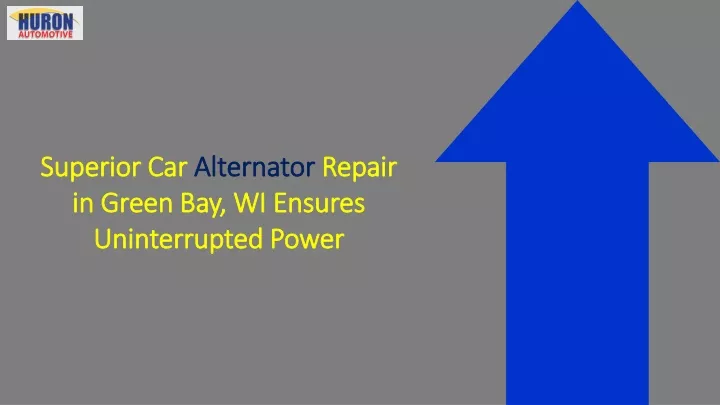 superior car alternator repair in green