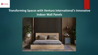Indoor Wall Panels - Ventura International