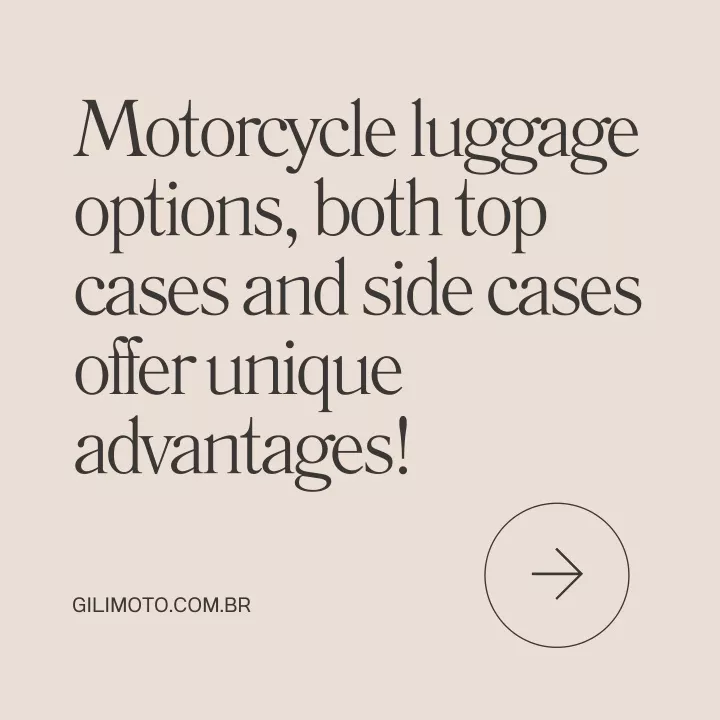 motorcycle luggage options both top cases