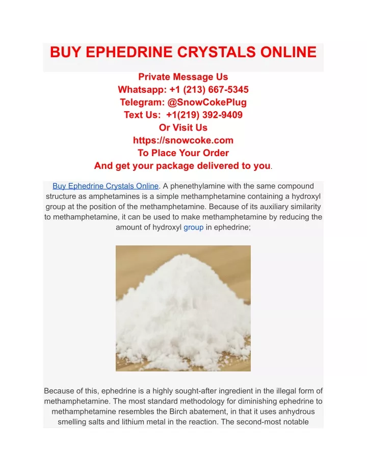 buy ephedrine crystals online