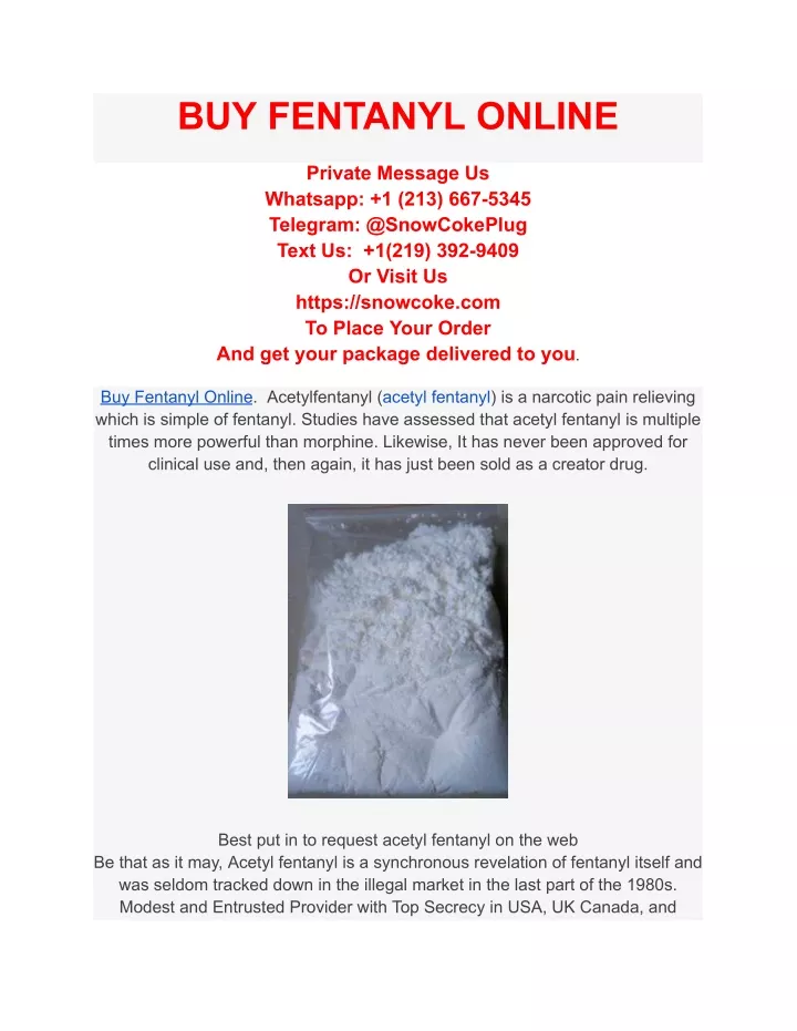 buy fentanyl online