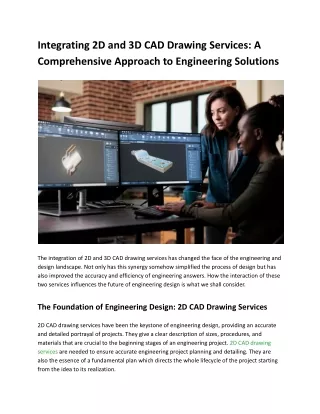 A Comprehensive Approach to Engineering Solutions