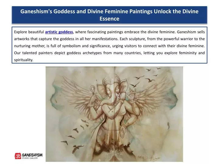 ganeshism s goddess and divine feminine paintings unlock the divine essence