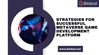 strategies for successful metaverse game