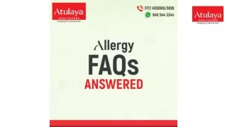 ALLERGY FAQS