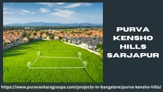 Purva Kensho Hills Sarjapur | Residential Plots In Bangalore