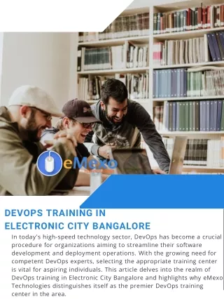 DevOps Training in Electronic City Bangalore