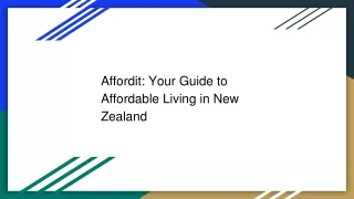 Affordit: Your Guide to Affordable Living in New Zealand