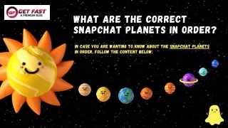 What are the Snapchat Planets and their Correct Order?