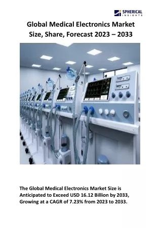 global medical electronics market size share