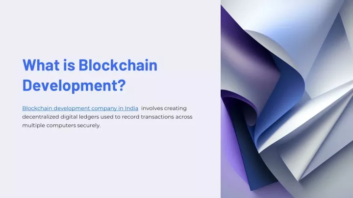 what is blockchain development