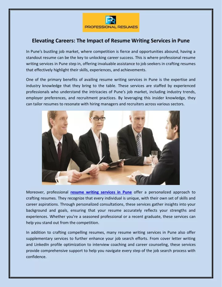 elevating careers the impact of resume writing