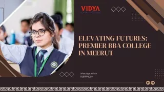 Elevating Futures Premier BBA College in Meerut