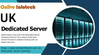 Maximizing Online Performance with UK Dedicated Server