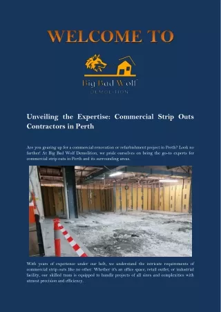 Commercial Strip Outs Contractors in Perth